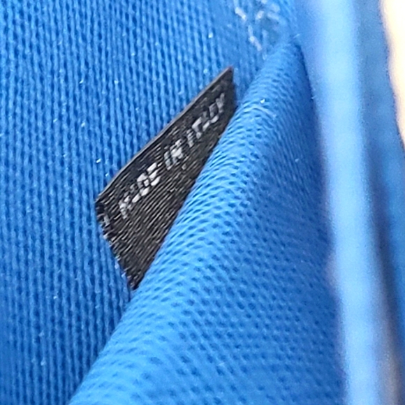 Prada Saffiano 1M1438 Wallet/Wristlet (bi-fold) Cobalto - Picture 11 of 13